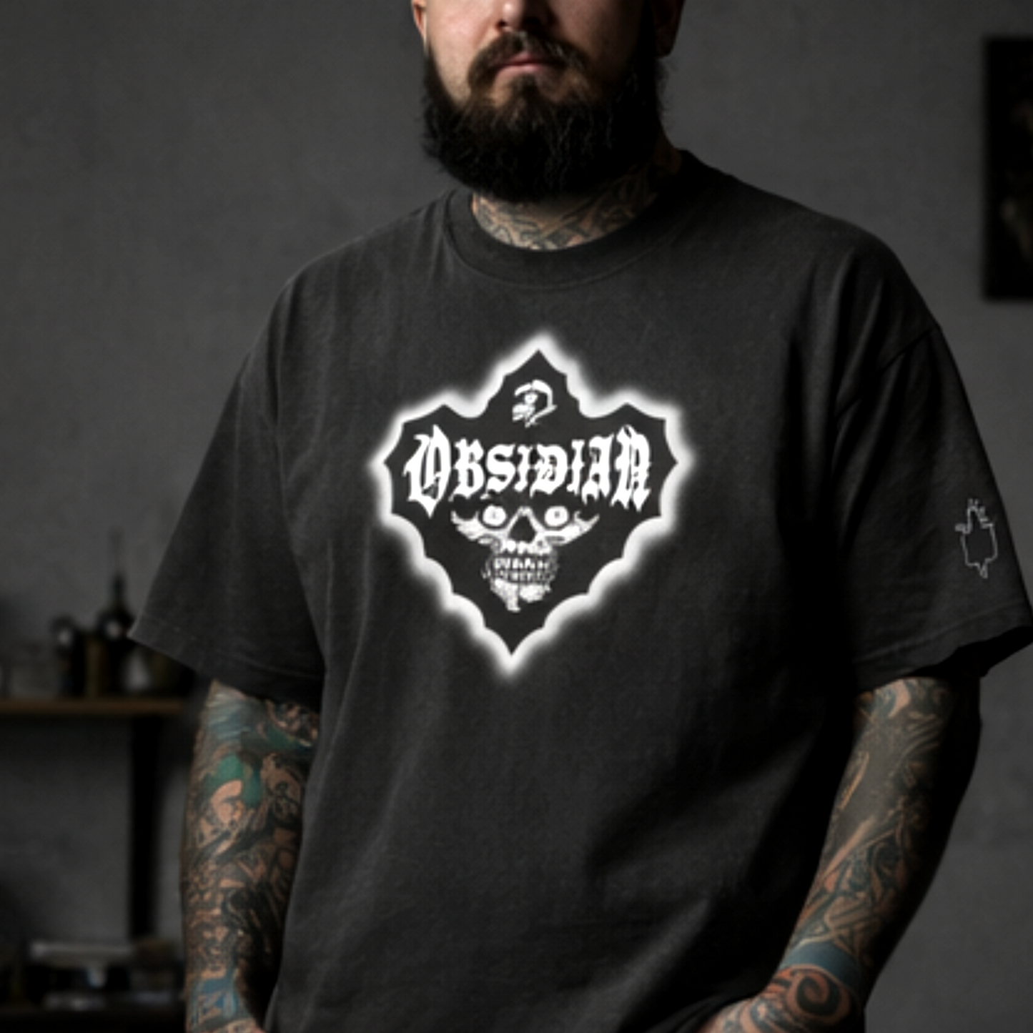 Obsidian Inks logo Tee