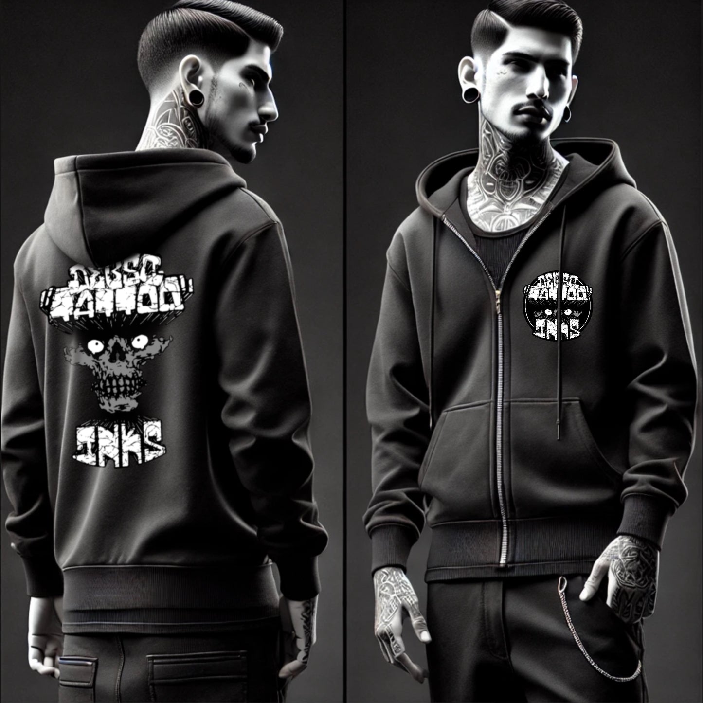 Debso Tattoo Inks / Men's heavy blend zip hoodie