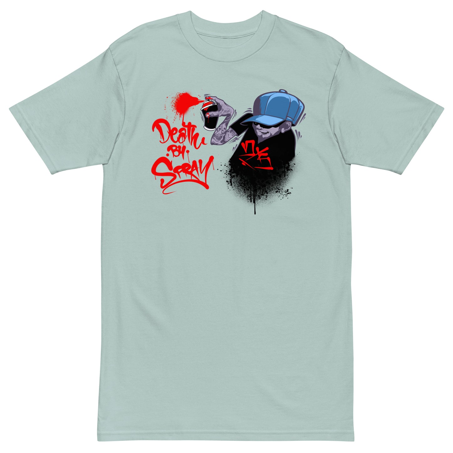 Death By Spray / Men’s premium heavyweight tee