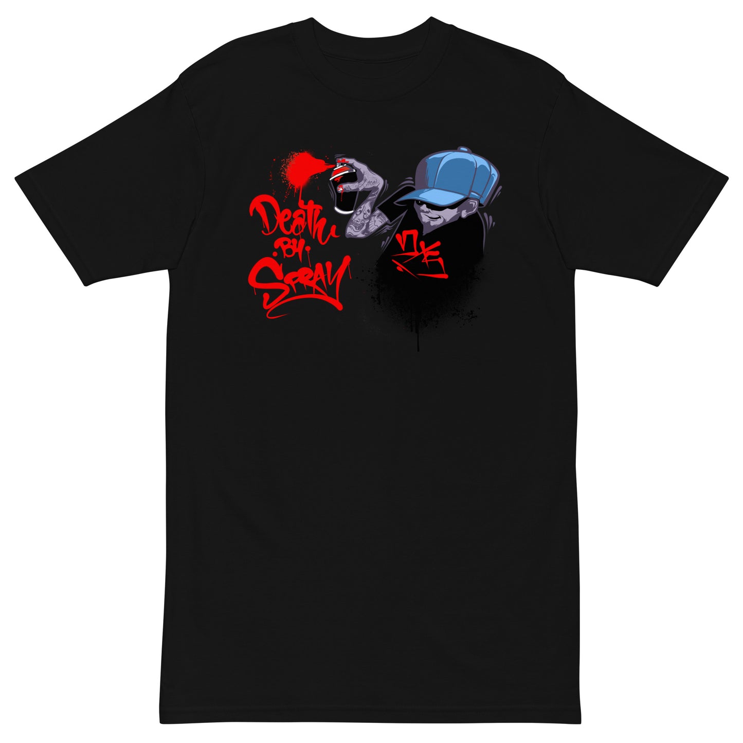 Death By Spray / Men’s premium heavyweight tee